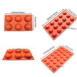 Shenhong — <span class=keywords><strong>moule</strong></span> en Silicone Semi-sphère de 15 cavités, cuisson pour la fabrication du chocolat, de la gelée, de la Mousse en forme de dôme - Product Image 6