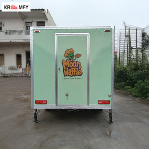 Remolque de Comida con Barra de Remolque, Totalmente Equipado y con Certificación CE, con Estación para Dulces y Papas Fritas, para Servicio de Comida Móvil al Aire Libre - Product Image 1