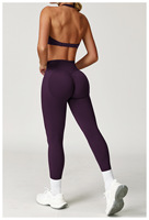 Nouvelle Collection : Ensemble de Yoga 4 Pièces Grande Taille Respirant avec Soutien-Gorge de Sport Haute Élasticité, Legging Taille Haute Effet Scrunch Butt et Logo Frontal