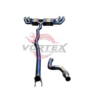 Escape Trasero Vortex Ultralight Blue Titanium Valvetronic para Mercedes Benz GLA 45 AMG 2.0T, Silenciador de Alto Rendimiento con Puntas Cuádruples - Product Image 2