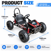 Nouveau design, karting tout-terrain à pédales de 10 pouces, personnalisable, 212cc, essence, 4 temps, puissance élevée, karting pour adultes, buggy tout-terrain