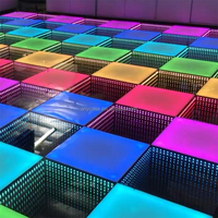 Miroir magnétique portable sans fil Infinity 3D, piste de danse LED sans fil