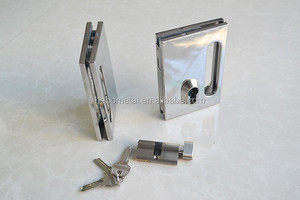 Cerraduras de puertas corredizas de vidrio para muebles de gabinete de acero inoxidable de aleación de zinc P367 - Product Image 3