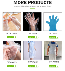 Синие прозрачные одноразовые перчатки из TPE/CPE в коробке для пищевых продуктов - Product Image 4