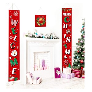 Decorazioni natalizie da esterno di alta qualità grazioso stendardo pendente distico per portico parola striscioni di natale - Product Image 5