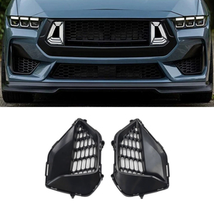 Décorations de ventilation pour voiture, couvercles de sortie d'air, aérateurs latéraux de pare-chocs avant pour Ford Mustang 2024, kit carrosserie, accessoires auto - Product Image 1