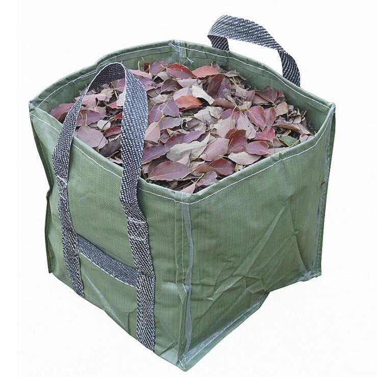 foldable PE Square Garden Trash Bag leaf bag outdoor waterproof garden bag