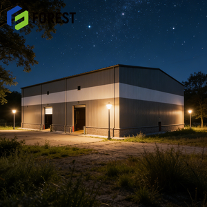 โรงงานเหล็กอุตสาหกรรมความแข็งแรงสูงของแคนาดา พร้อมแผงแซนวิช เป็นมิตรกับสิ่งแวดล้อม โครงสร้างเท็กซัส ไทยแลนด์ เคลียร์สแปน คลังสินค้าแบบควบคุมอุณหภูมิ - Product Image 1