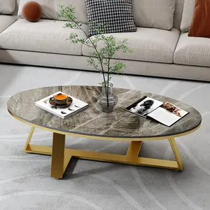2024 nuovo moderno semplice tavolino da caffè Hotel salotto ovale tavolino