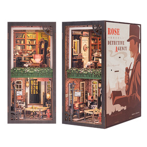 Casa en miniatura de la Agencia de Detectives CuteBee, modelo de madera para construir, rompecabezas de bloques de construcción, juguete para adolescentes y adultos - Product Image 3