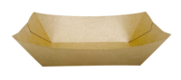 Plateaux jetables en papier kraft pour la restauration rapide, étanches et résistants à l'huile, pour fêtes, snacks et barbecue, 4oz, 6oz, 10oz, vente en gros