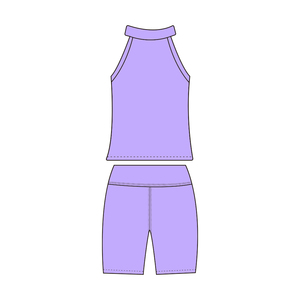 Ensemble de sport décontracté KERUI Macaron pour filles, style occidental, sans manches, été, abordable, pour le yoga - Product Image 4