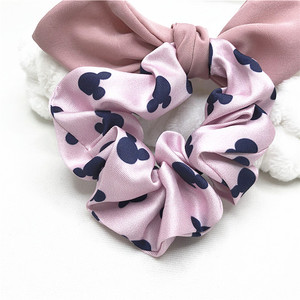 High Quality Satin Hair Scrunchies <strong>Bow</strong> <strong>Elastic</strong> Hair <strong>Bands</strong> for Women Girls <strong>Custom</strong> Logo Satin Silk Scrunchies Hair Ties - Product Image 6