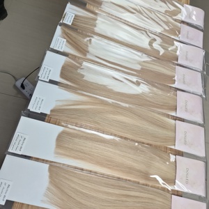 จัสมินบิวตี้ ผมแท้ 100% ต่อผมแบบเครื่องจักร ดับเบิ้ลเวฟท์ ผมลอนธรรมชาติ นุ่มสลวย ผลิตในจีน - Product Image 1