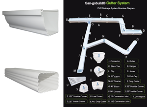 Sistema de Drenaje de Agua de Lluvia Ecológico para el Sur de Asia, Canal de Drenaje Flexible de Polímero y Hormigón de 5.2/7 Pulgadas, <span class=keywords><strong>Canaleta</strong></span> de Lluvia, Duración de por Vida - Product Image 5