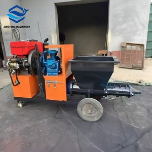 Máquina de pulverización de mortero diésel 18HP 25HP, compresor de aire de alta potencia, máquina de enlucido de pared a la venta - Product Image 1
