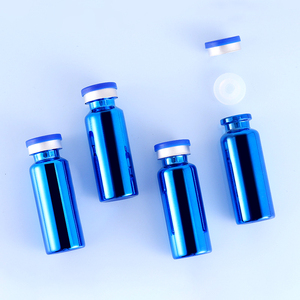 Bouteille d'<span class=keywords><strong>essence</strong></span> vide en verre galvanisé bleu, 7 ml, flacon de 20ml, cosmétique, ampoule en verre, <span class=keywords><strong>essence</strong></span> pour acide hyaluronique - Product Image 2