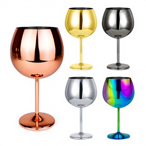 Verres à <span class=keywords><strong>vin</strong></span> en acier inoxydable de grande capacité avec logo personnalisé de 24oz verres à cocktail réutilisables à <span class=keywords><strong>gros</strong></span> ballons pour l'extérieur pour la fête - Product Image 1
