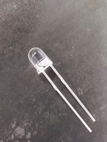 Diode LED circulaire transparente à 2 broches 4mm F4, blanc chaud, pour éclairage, tubes LED DIP dimmables Ra80 5-8V, durée de vie 4 ans