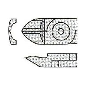 Finat L20P Lames coupantes latérales coudées 15 ° pour fraises à plastique TR20 et TR25 - Product Image 1