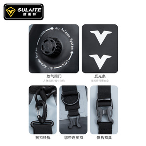 Bolsa Trasera para Motocicleta Sulaite de 40L, Impermeable, para Almacenamiento de Equipaje para Actividades al Aire Libre - Product Image 4