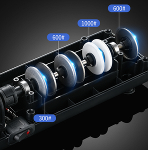 <span class=keywords><strong>Aiguiseur</strong></span> de <span class=keywords><strong>couteaux</strong></span> électrique multifonctionnel 110V 220V à revêtement diamanté à double roue forte puissance - Product Image 4