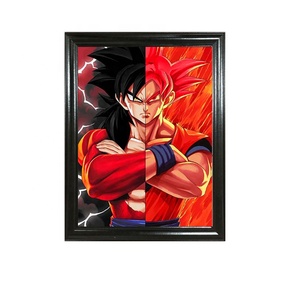 Affiche circulaire 3d de corée, impression, image Anime japonais <span class=keywords><strong>goku</strong></span> - Product Image 2