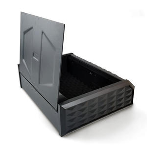 Gehele Stalen Draagbare Auto Pistool Doos Huishoudelijke Kluis Met Vingerafdruk & Wachtwoord Sleutel Slot Anti-Diefstal Opslag - Product Image 1