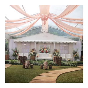 Tente de banquet de haute qualité tente d'événement de fête de mariage en plein air <span class=keywords><strong>grande</strong></span> tente de chapiteau d'événement de fête de mariage transparente de luxe - Product Image 1