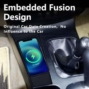 Cargador Inalámbrico Magnético Qi/Magsafe para Coche, Venta al por Mayor de Fábrica, para 10-15, para Runner y Fortuner, con Encendedor de Cigarrillos - Product Image 4