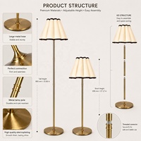 Lampe d'événement sans fil personnalisée KD Simple DC E14 avec module LED rechargeable amovible et options d'abat-jour pour installation de projets