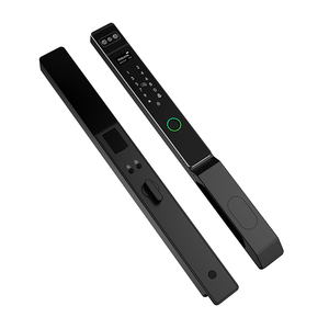 Tuya aplikasi Wifi TTlock wajah Panel ramping 3585 Mortise kunci pintu <span class=keywords><strong>Digital</strong></span> geser tahan air kunci pintar sidik jari untuk pintu kaca - Product Image 1
