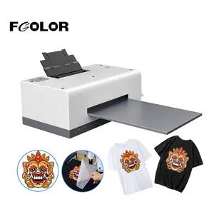 Fcolor a4 a3 a3 + l1800 l805 impressora dtf de transferência filme de animal de estimação com sistema de circulação