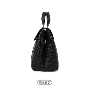 Wholesale Black Girl <b>Purse</b> High Capacity PU Leather Handbags Messenger Bag Custom Plain <b>Large</b> Handbags - Product Image 6