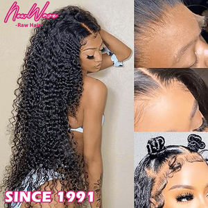 Perruque Premium Longue Sans Colle Pré-coupée Pré-décolorée Pré-épilée en <span class=keywords><strong>Cheveux</strong></span> Humains Vierges Indiens avec Fermeture en Dentelle HD Transparente Prête à Porter Effet Mouillé - Product Image 2