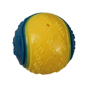 Pelota chirriante para mascotas, juguetes personalizados de TPR para masticar para perros, con logo OEM, tamaño y color, venta al por mayor, chirriador duradero que rebota para exteriores. - Product Image 1