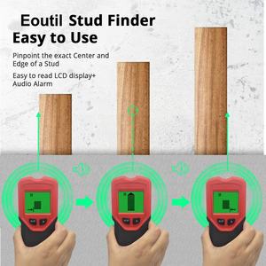 5 في 1 الإلكترونية مسمار استشعار الخشب شعاع رافدة مكتشف الجدار الكاشف مربط مركز مكتشف ، مع الخلفية LCD - Product Image 6