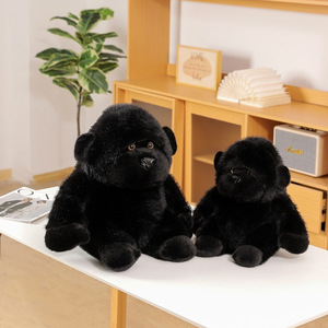 Peluche Gorille Populaire, <span class=keywords><strong>Jouet</strong></span> en Peluche Réaliste Gorille Noir, Poupée en Peluche Mignonne et Douce, Cadeau de Vacances, Vente en Gros - Product Image 4