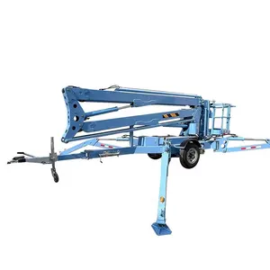 12m 15m 18m Aerial Work Platform Portable Towable Articulated Boom Lift