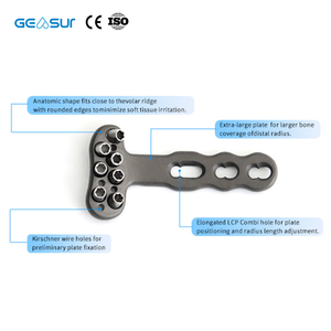 Pelat Pengunci Radius Distal Geasure - Untuk Penggunaan Rumah Sakit, Berbagai Ukuran, Desain Lubang Kombinasi untuk Fleksibilitas Fiksasi yang Ditingkatkan, Garansi 1 Tahun - Product Image 4