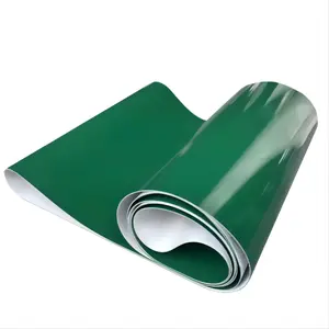 Courroie de convoyeur en PVC lisse verte antistatique YONGLI de 2mm