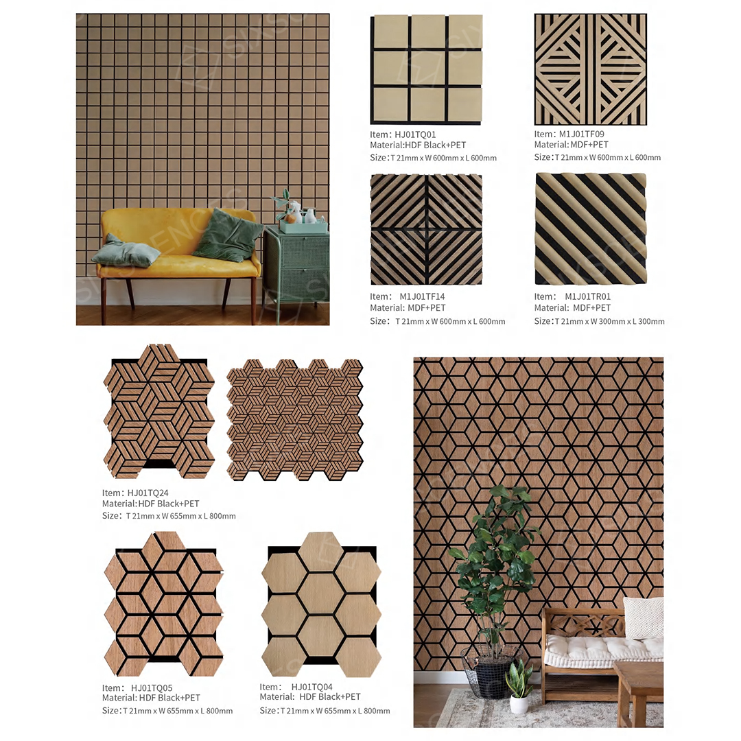 Sound proofing wall panels Acoustic Design wood Acoustic Wall Noise Control plate factory