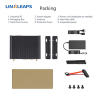 Mini PC Industrial Sin Ventilador Linkleaps, Gran Venta, Intel Core I3 I5 I7, 4GB RAM, 2 GbE, 2 RS232, RS485, Computadora Industrial Integrada