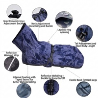 Chaqueta Impermeable Deportiva para Perro con Diseño de Camuflaje, Transpirable, para Exteriores, Fácil de Poner y Quitar, para Perros Grandes y Medianos, Cachorros, Equipo de Senderismo