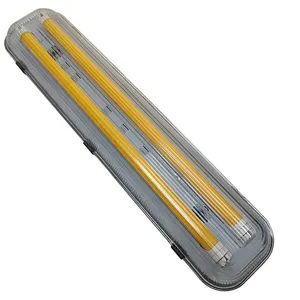 Alta qualità 2ft 4ft 18w 36w tubo singolo/doppio T8 led tri-prova luce pulita officina magazzino garage illuminazione tre anti-luce