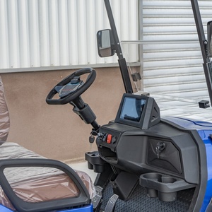 Voiturette de golf électrique tout-terrain 4 places avec pneus à bande de roulement profonde de 14 pouces, buggy à haute garde au sol pour la conduite sur sentiers, support OEM ODM personnalisé - Product Image 3