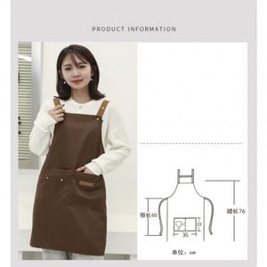 ผ้ากันเปื้อนกันน้ำสำหรับร้านอาหาร ครัว ทำอาหาร พร้อมโลโก้ - Product Image 6