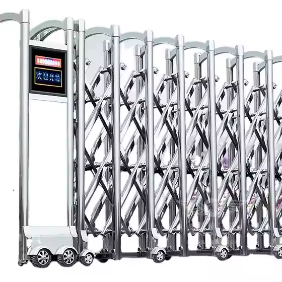 Anxia Industrial Automatic Sliding Retractable Gate Factory Stainless Steel Electric Retractable Gate Driveway Retractable Gate