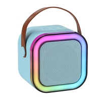 Haut-parleur Bluetooth à double microphone pour enfants karaoké portable avec 2 haut-parleurs Bluetooth de boîte à musique de fête de microphone