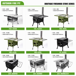 Poêle à bois portable Zstuma pour camping, chauffage de tente, cuisson et chauffage extérieur – Série de produits en gros, lot de huit - Product Image 4